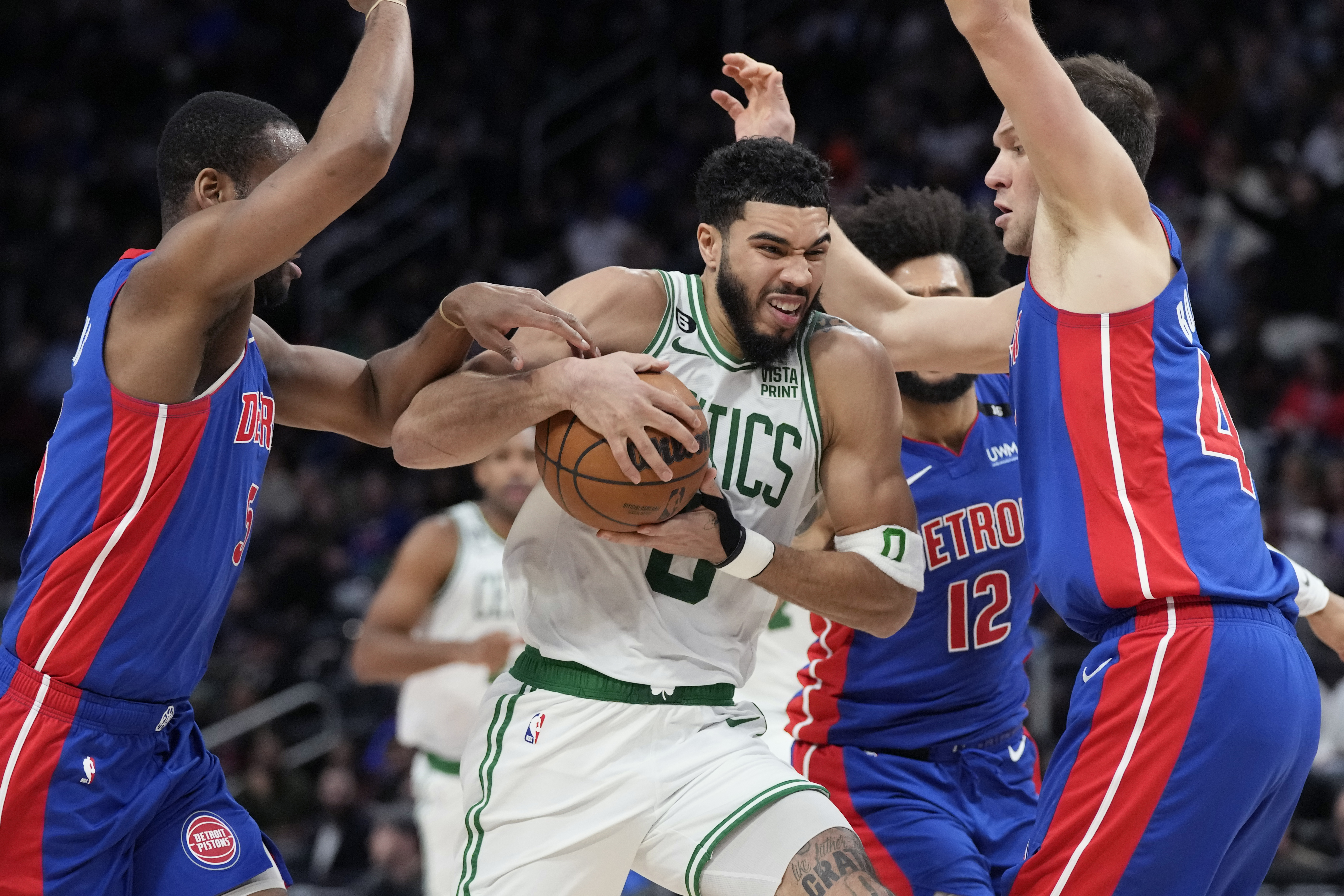 Jayson Tatum Celtics Pistons Basketball