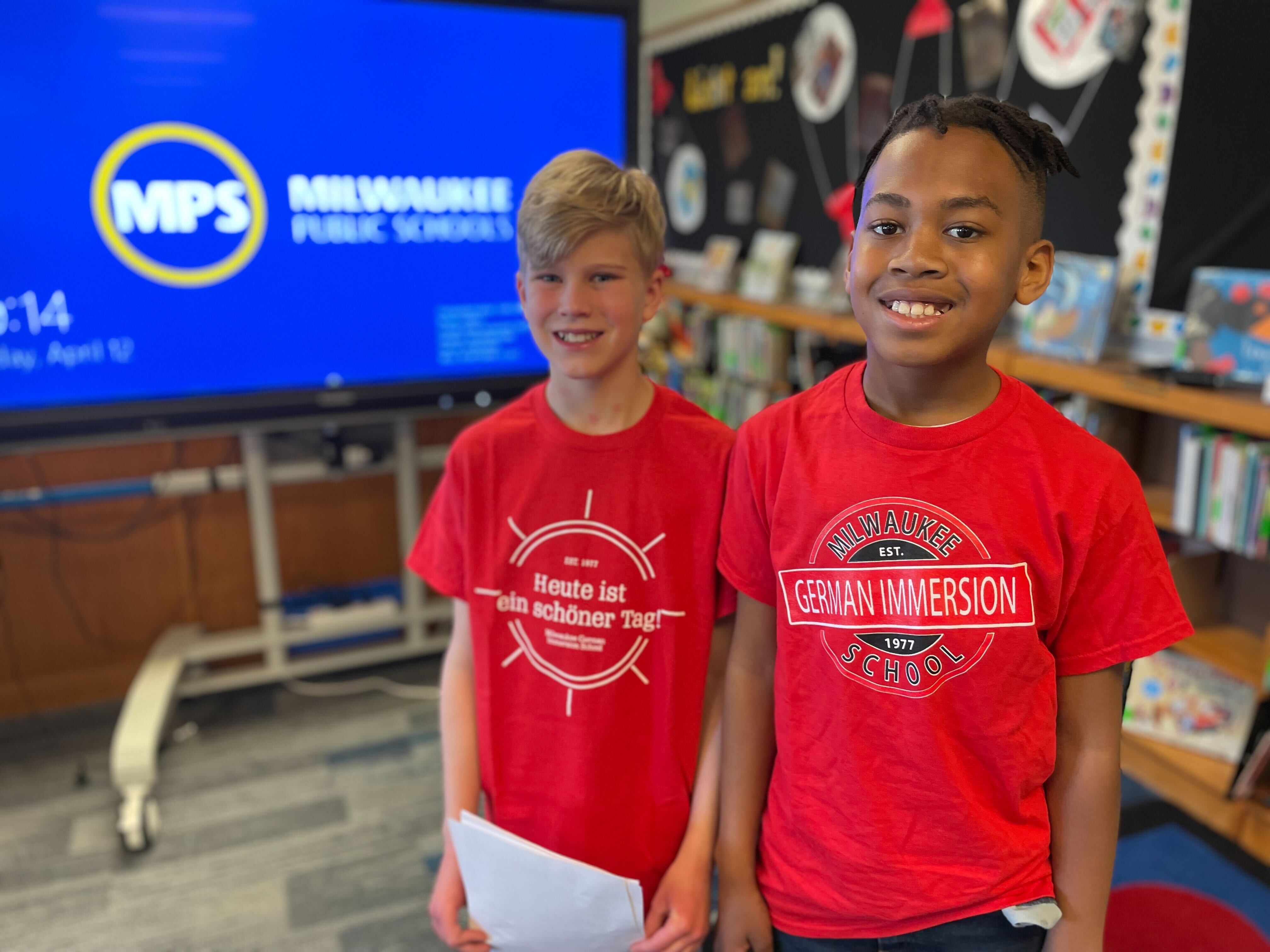 Students at the Milwaukee German Immersion School are getting ready for the Milwaukee Public Schools Spelling Bee Finals! 