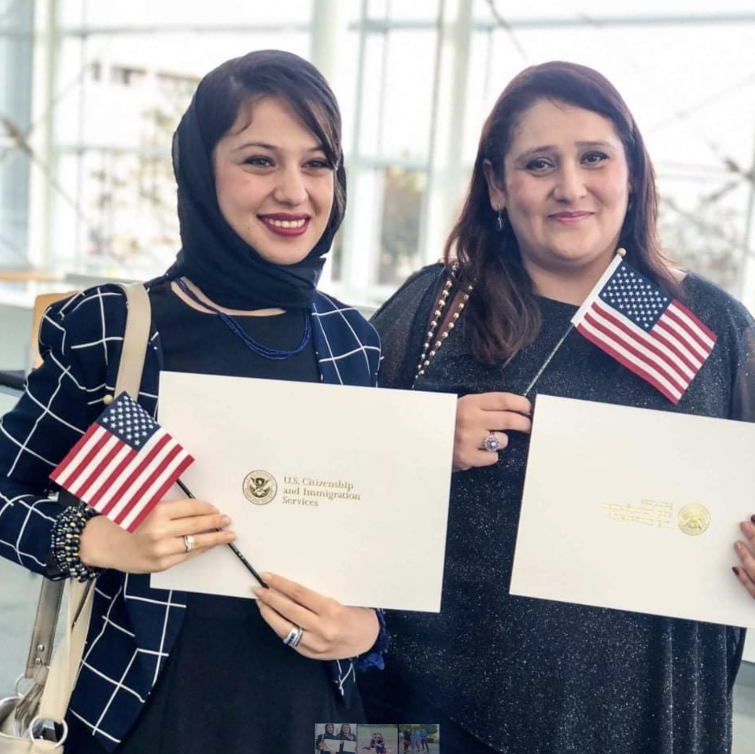 Muska Haseeb and her mother 