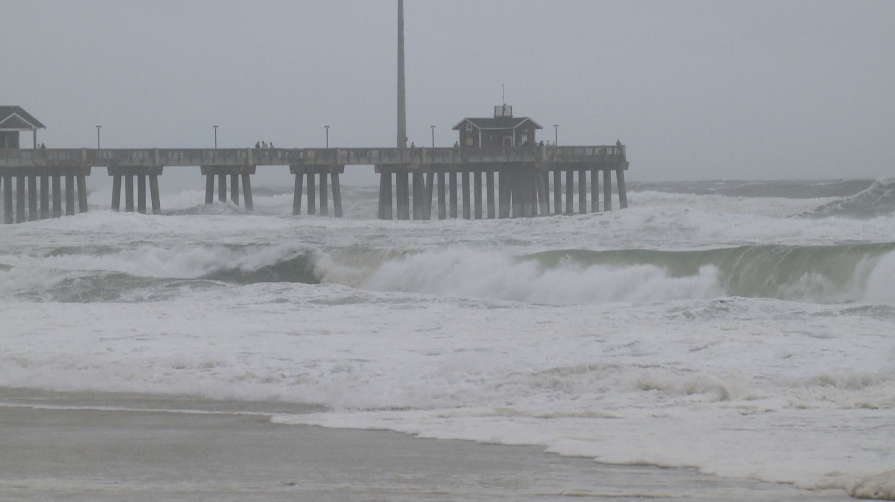 Jenette Pier during Hurricane Erin