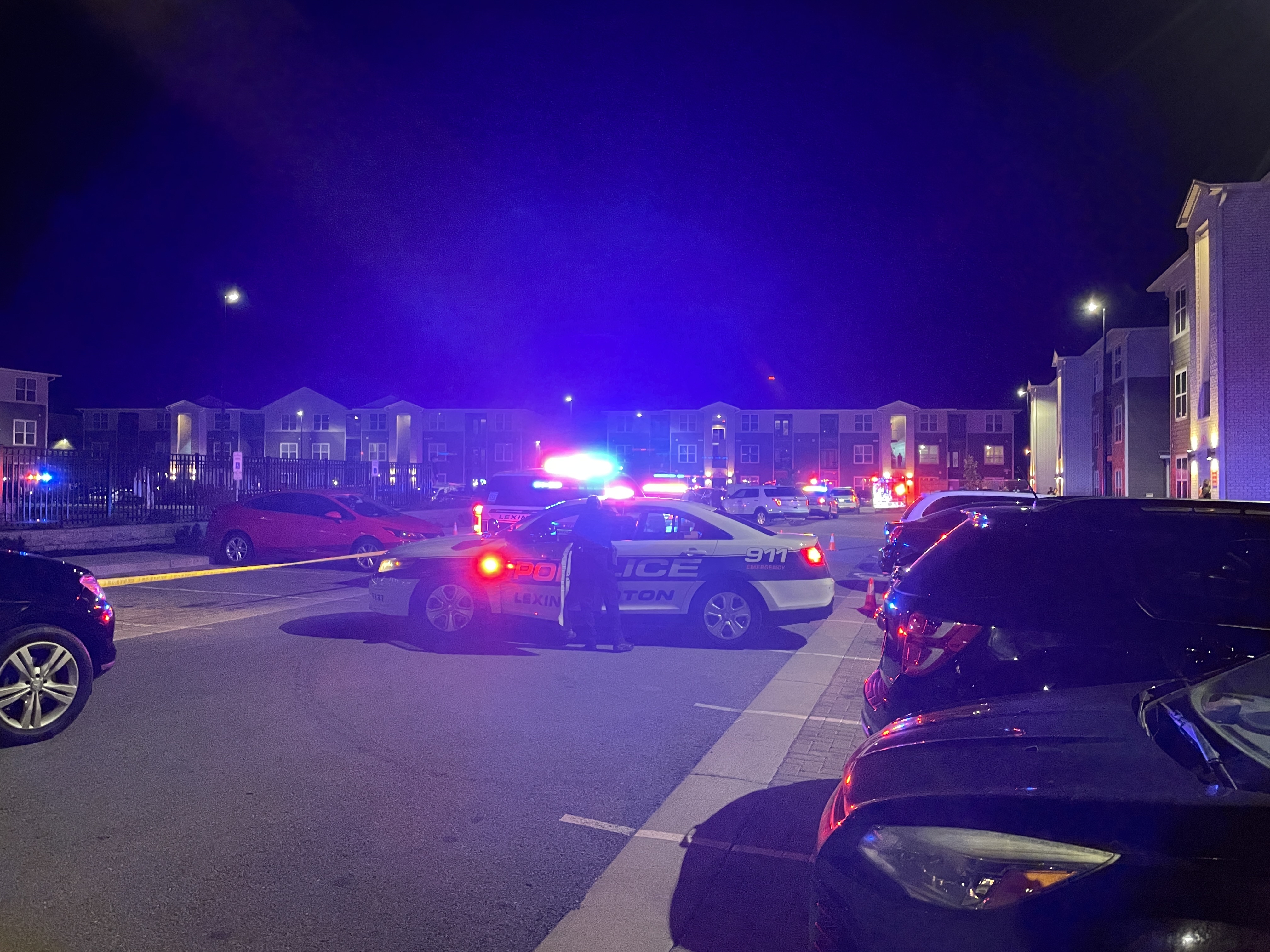 Lexington Police is investigating a potential shooting at Kearny Ridge Apartments