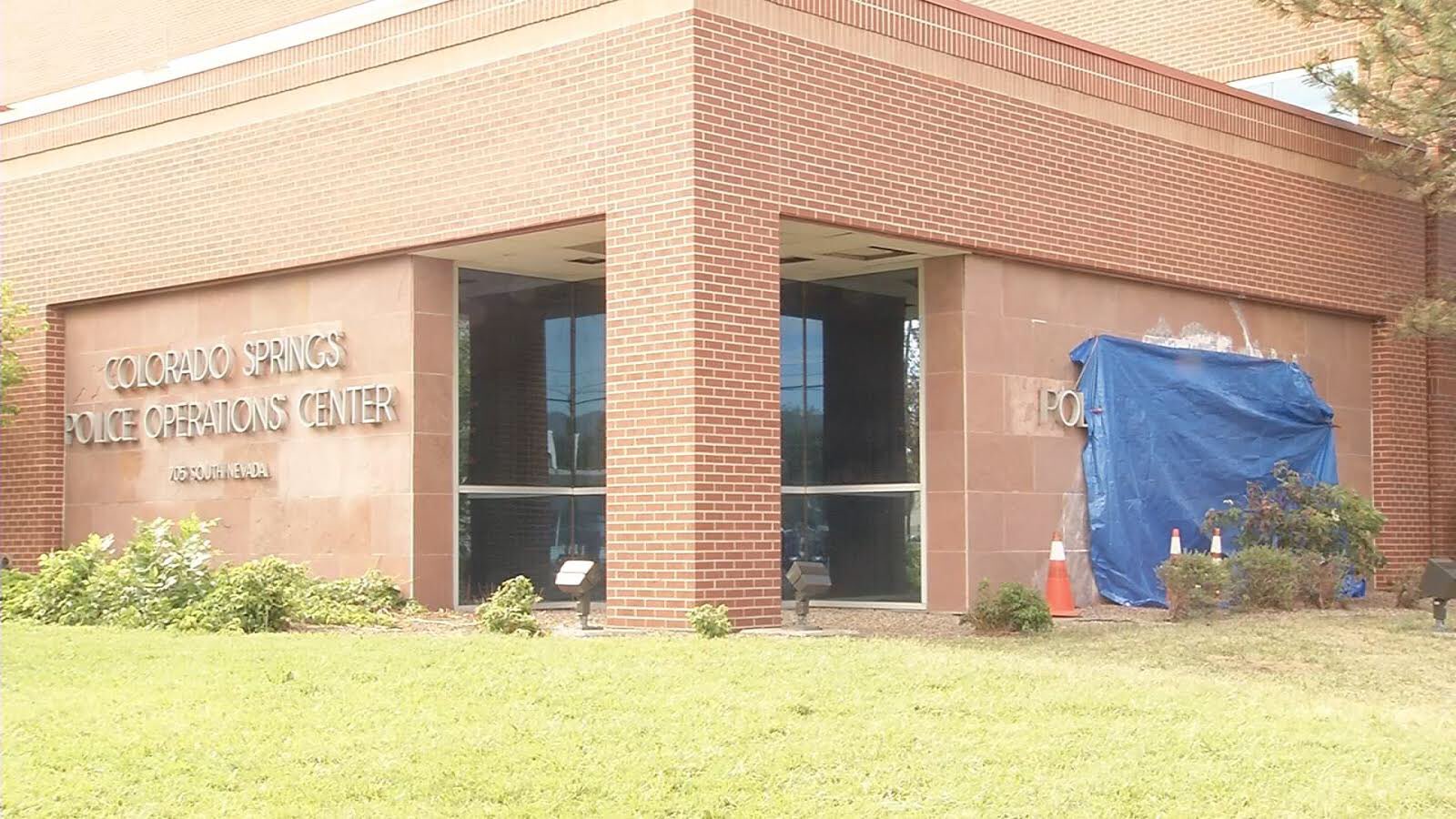 Colorado Springs Police Operations Center vandalism