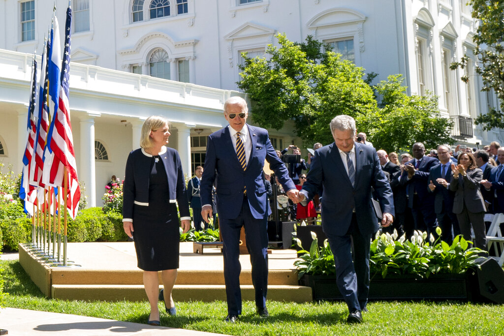 Joe Biden, Magdalena Andersson, Sauli Niinisto
