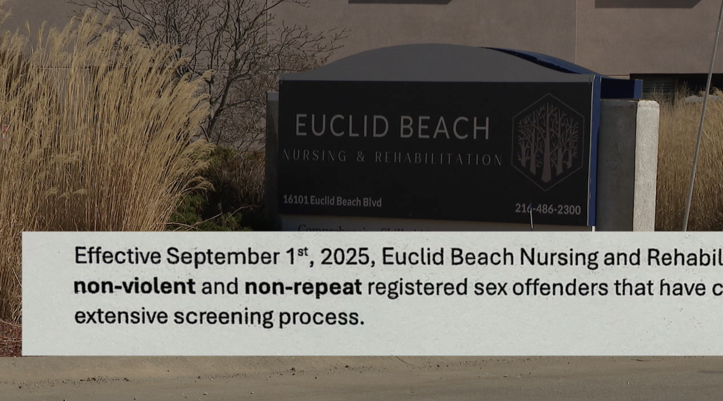 Euclid Beach Nursing and Rehabilitation will soon accept registered sex offenders into the facility.