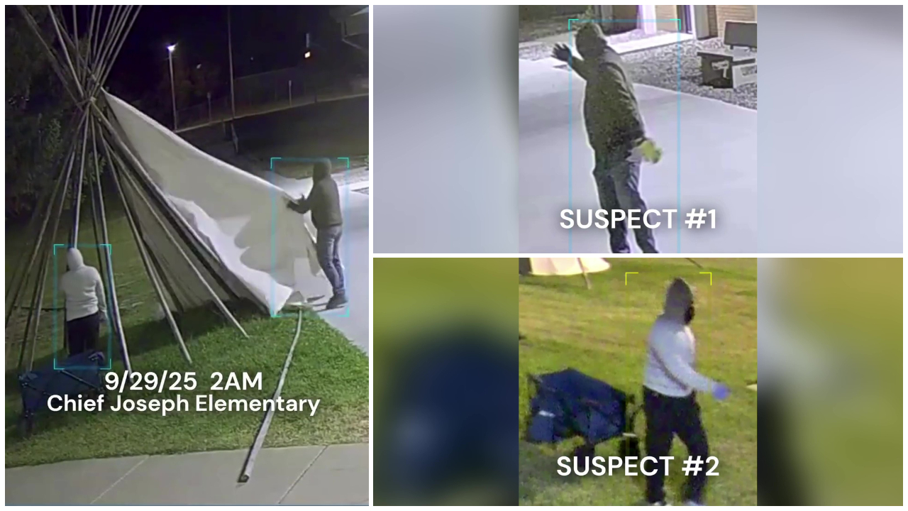 Tipis stolen from two Great Falls schools
