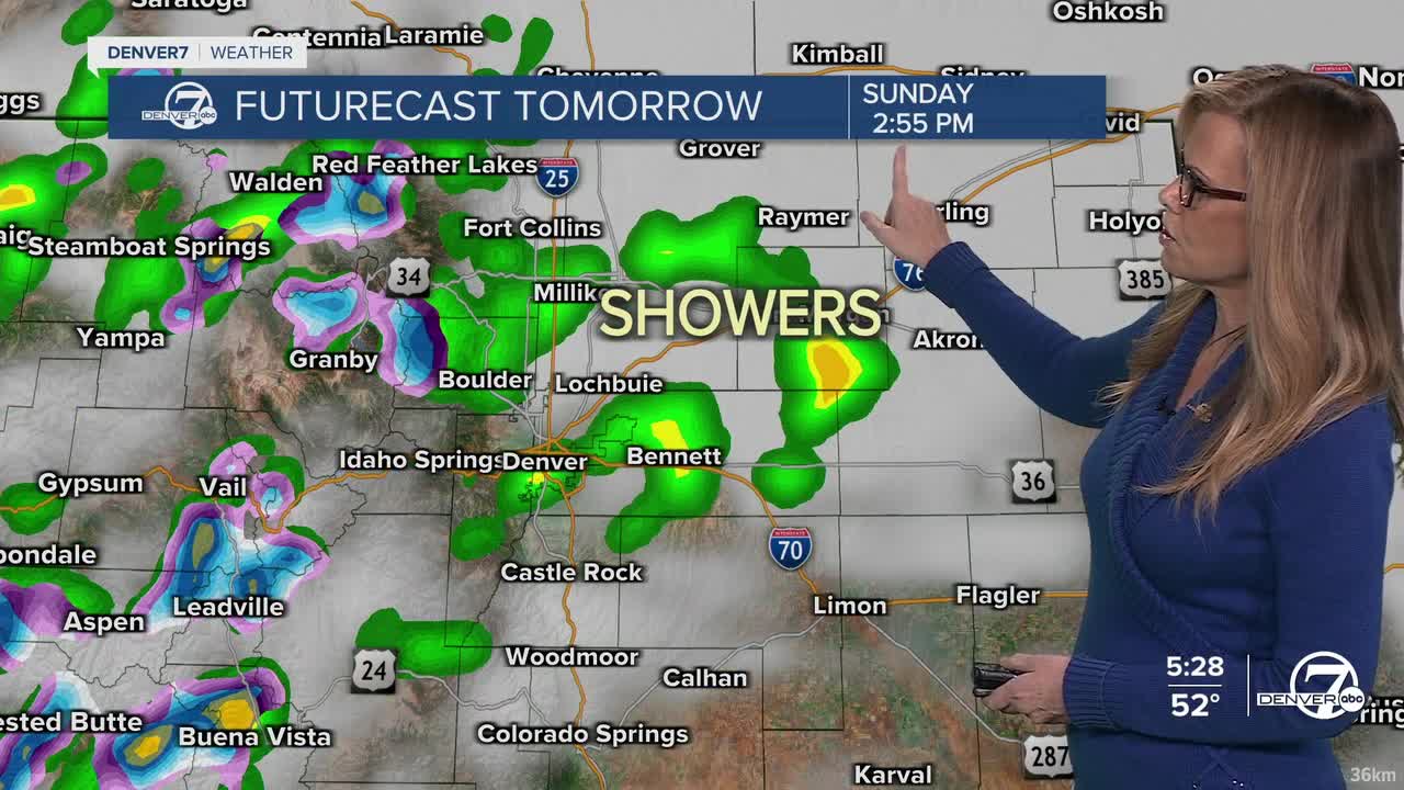 Rain on Sunday futurecast