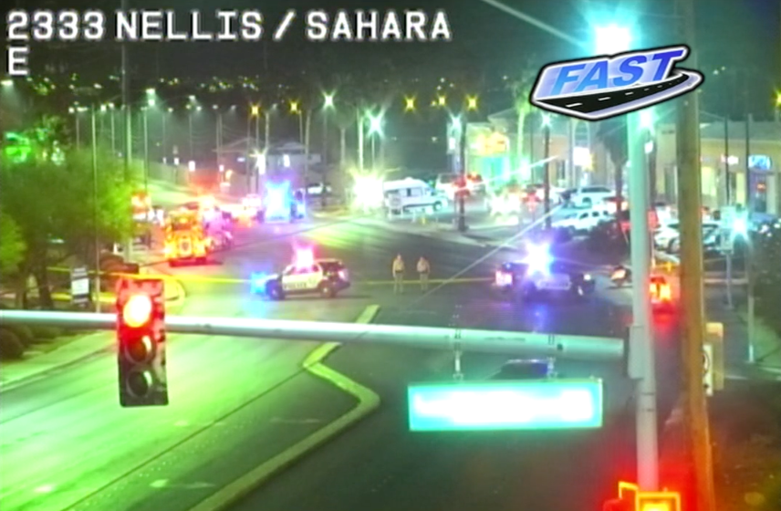 Crash near Sahara and Nellis