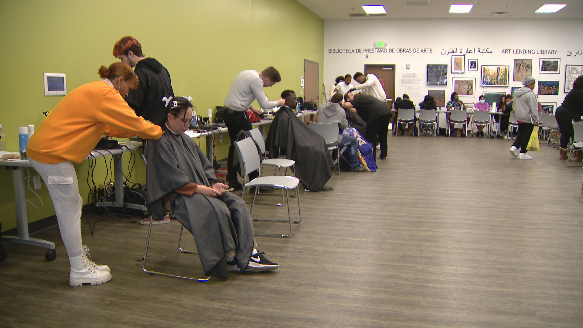 free haircuts at the library