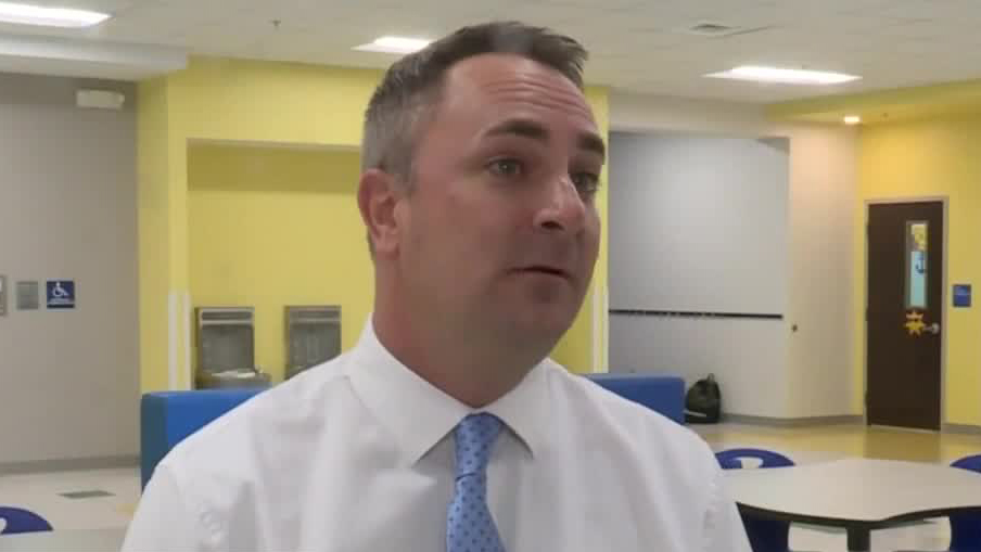 Michael Maine speaks with WPTV about the new Jensen Beach Elementary School.