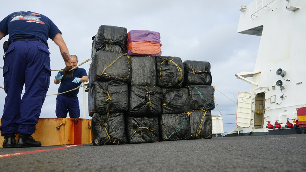 U.S. Coast Cutter Hamilton crew is scheduled to offload approximately 26,000 pounds of seized cocaine and 1,500 pounds of seized marijuana today at Port Everglades, Florida, on June 6, 2019.