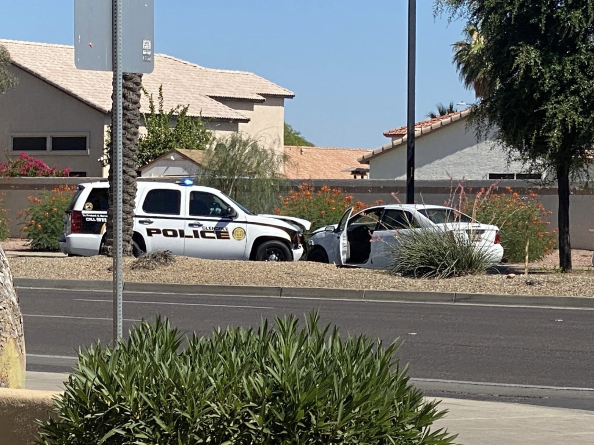 Officer-involved crash in Glendale