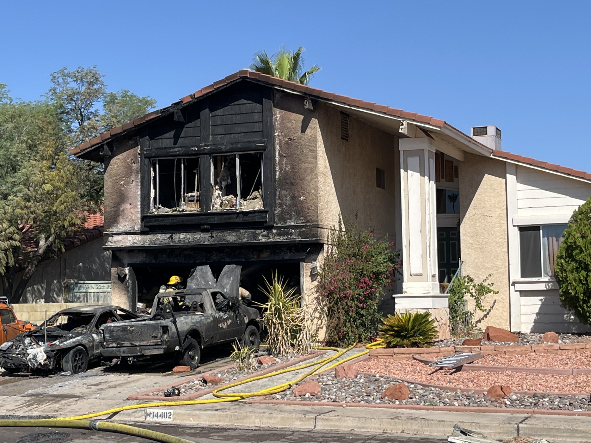 Homemade electrical car fire