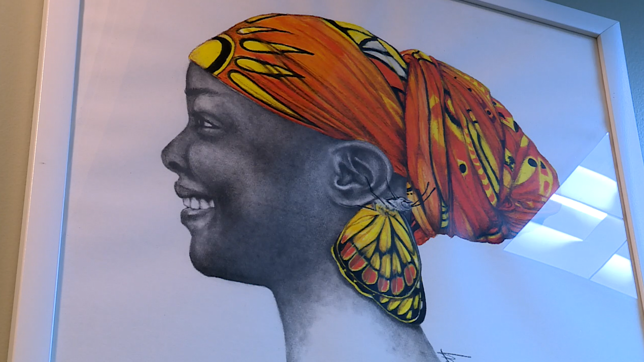 Artwork on display at the office of Dr. Catherine Lowe, an ophthalmologist in Palm Beach Gardens.PNG