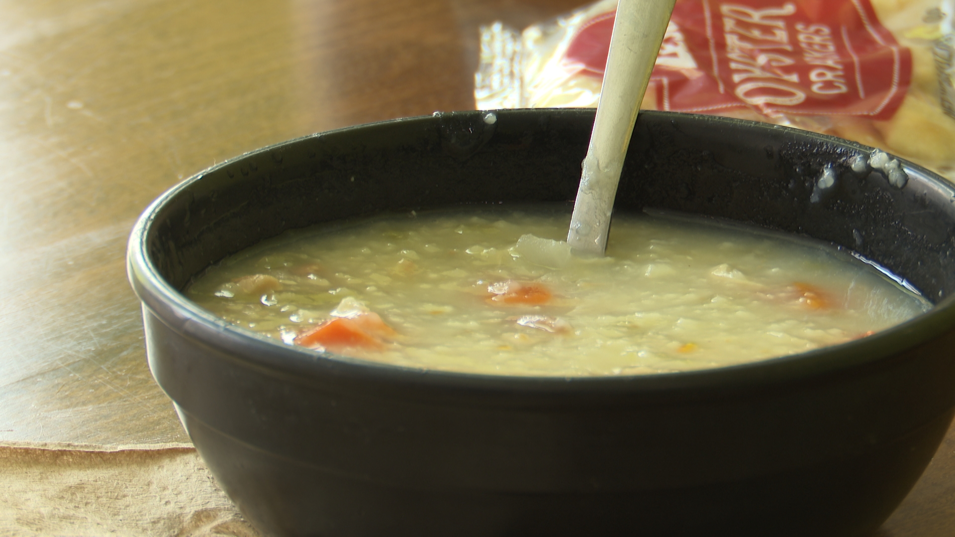 A bowl of soup from Soup and Such