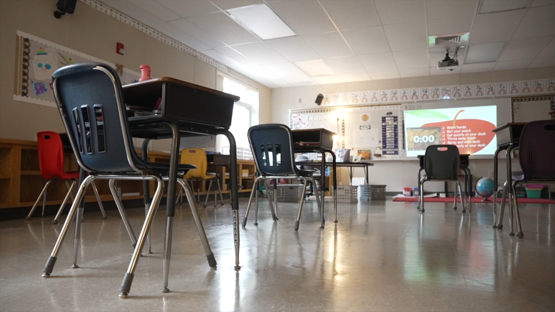 empty school chairs