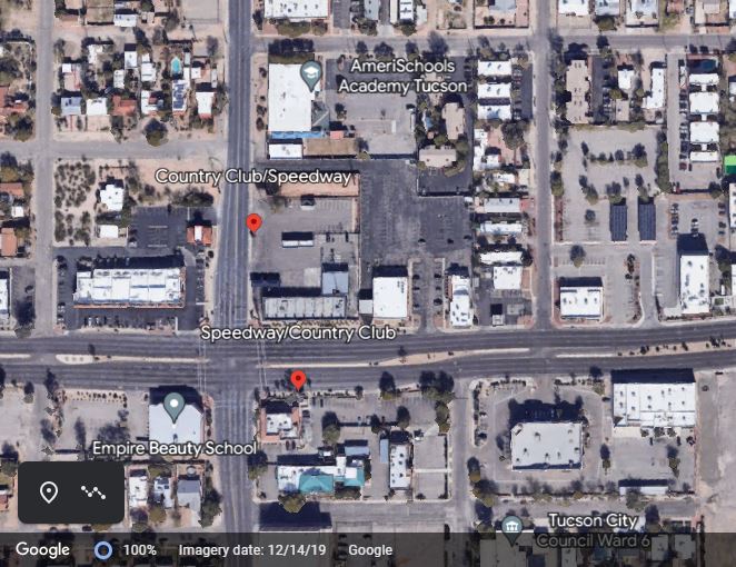 Speedway and Country Club. Courtesy Google Earth.
