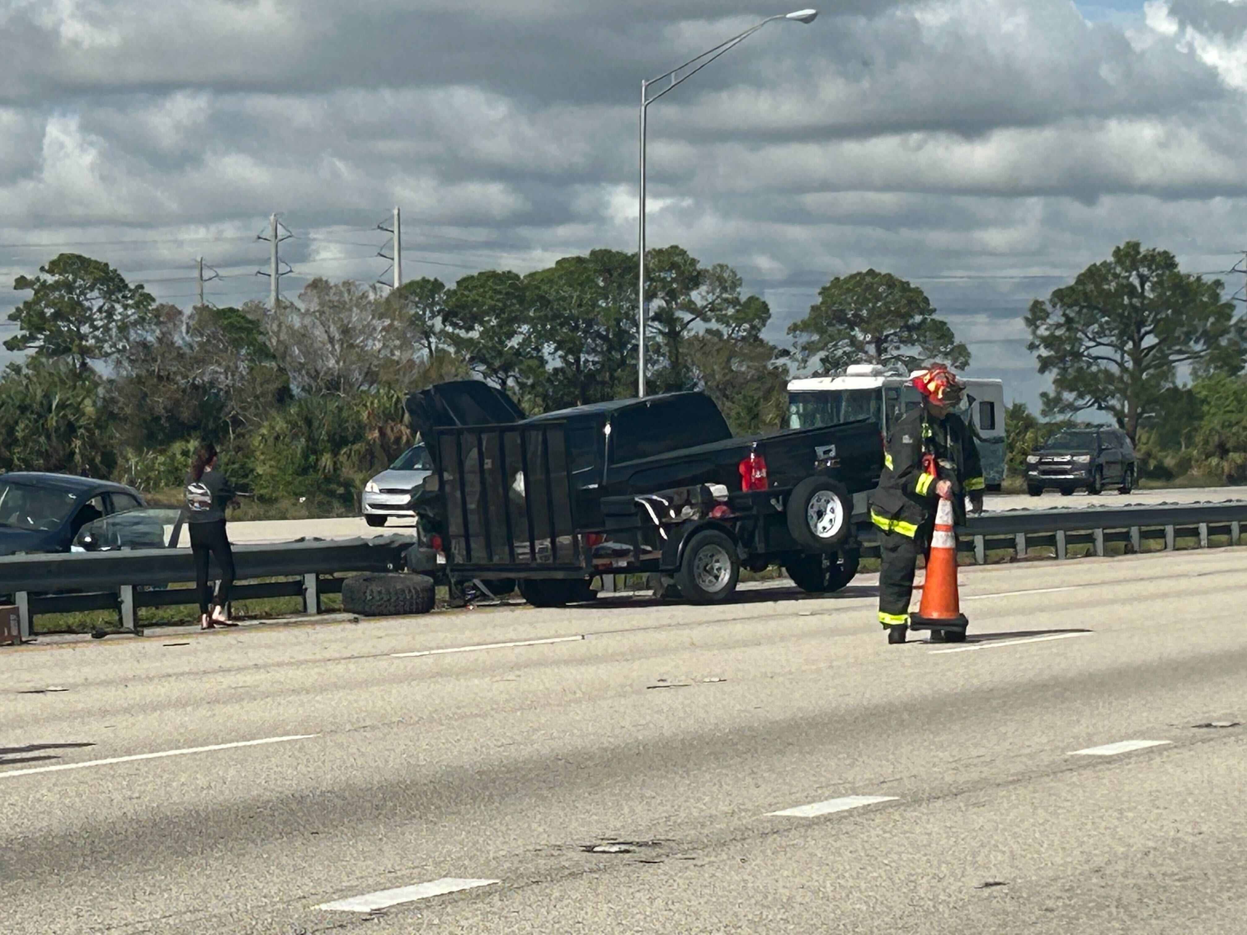 2 hospitalized after crash on I-95 involving St. Lucie County Sheriff’s ...