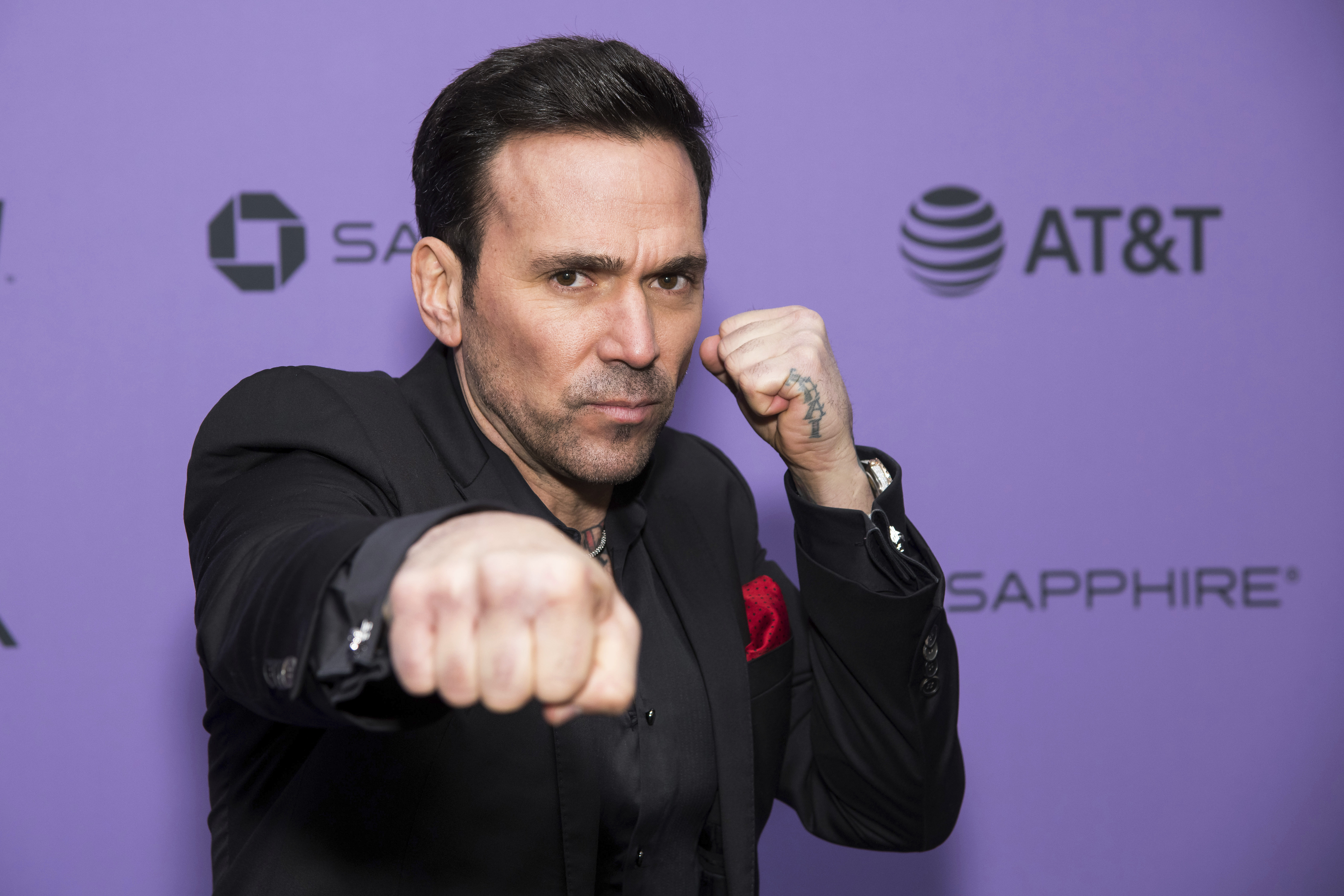 Jason David Frank attends the premiere of "Omniboat: A Fast Boat Fantasia" during the 2020 Sundance Film Festival on Sunday, Jan. 26, 2020, in Park City, Utah. (Photo by Charles Sykes/Invision/AP)