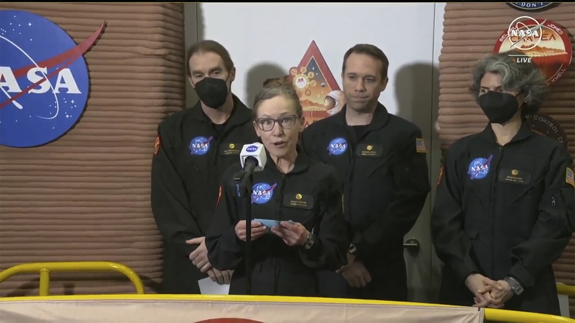 US NASA Simulated Mars Exit