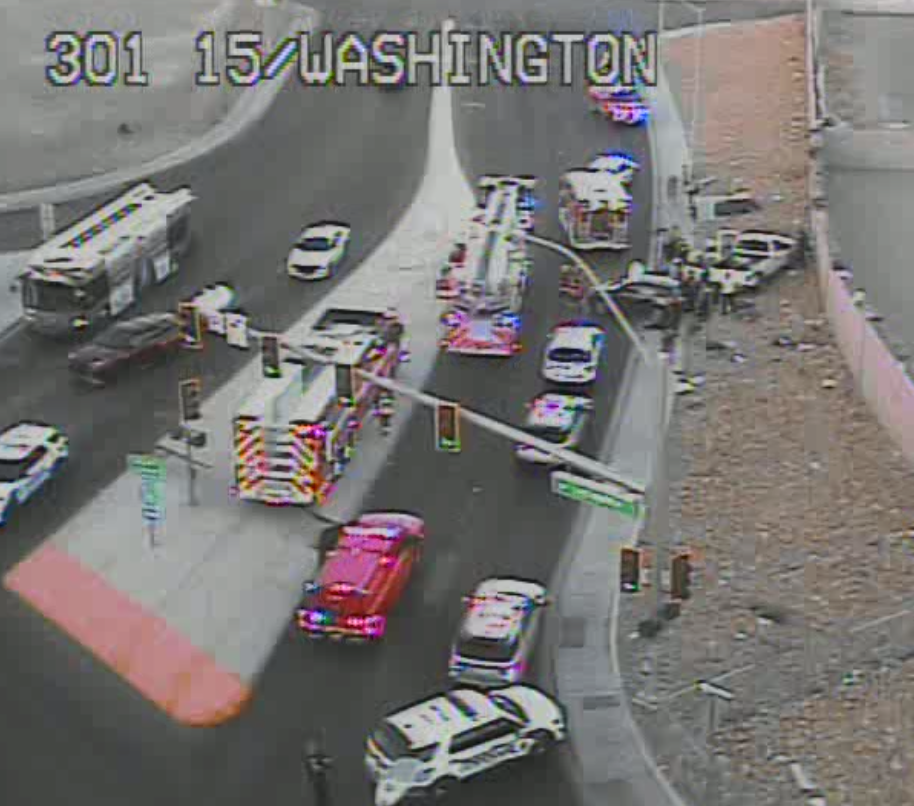 RTC: Crash blocks all lanes on eastbound Washington Avenue after I-15