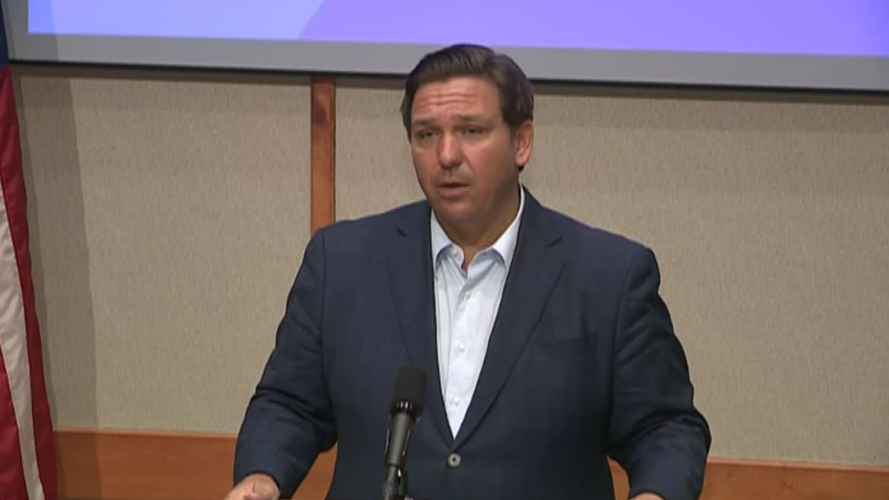 Gov. Ron DeSantis discusses coronavirus vaccine in Pensacola, Dec. 23, 2020