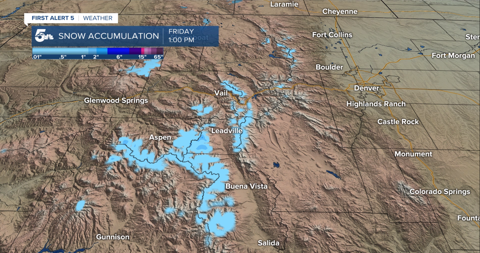 Snow On The Way To Colorado Peaks