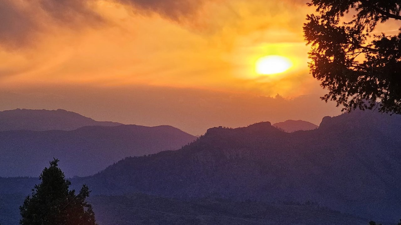 Woodland Park sunset