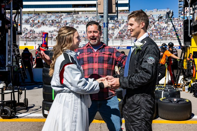 Busch Light Pit Stop Wedding