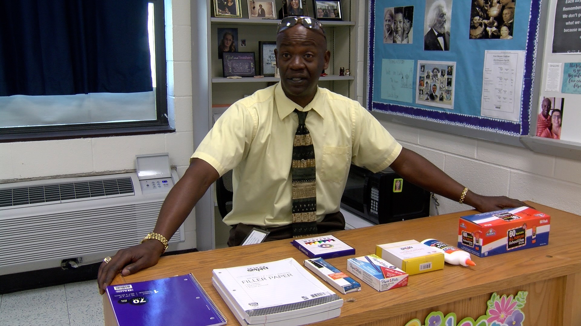 Long-time teacher speaks about the importance of school supplies received from Operation SOS - Vimarsana News