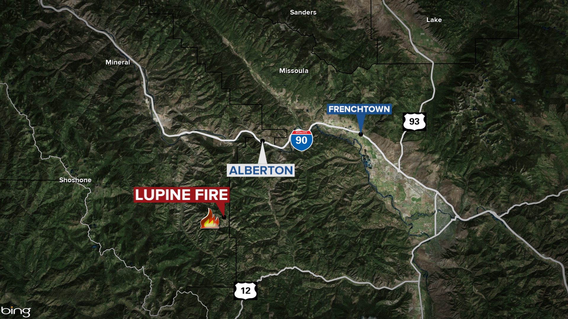 45 acre wildfire burning in Mineral County - Vimarsana News