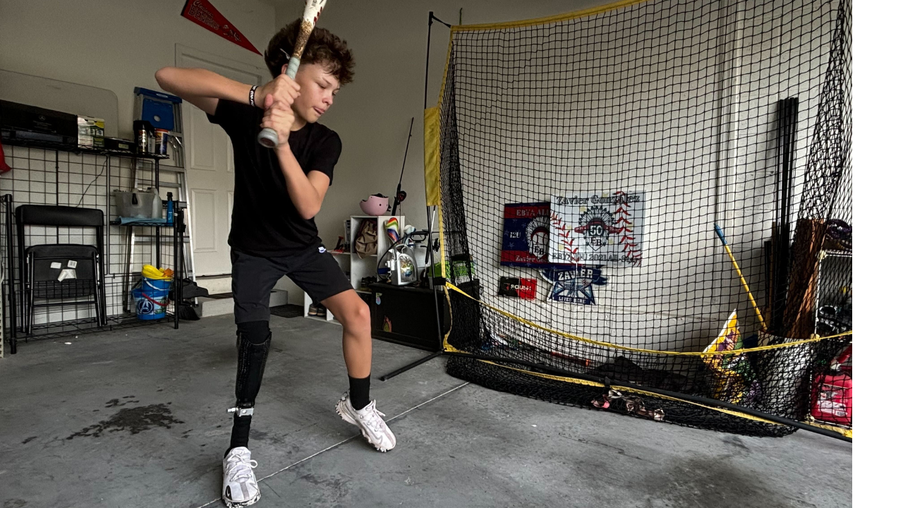 Young baseball player with prosthetic leg recognized nationally by Shriners Children's