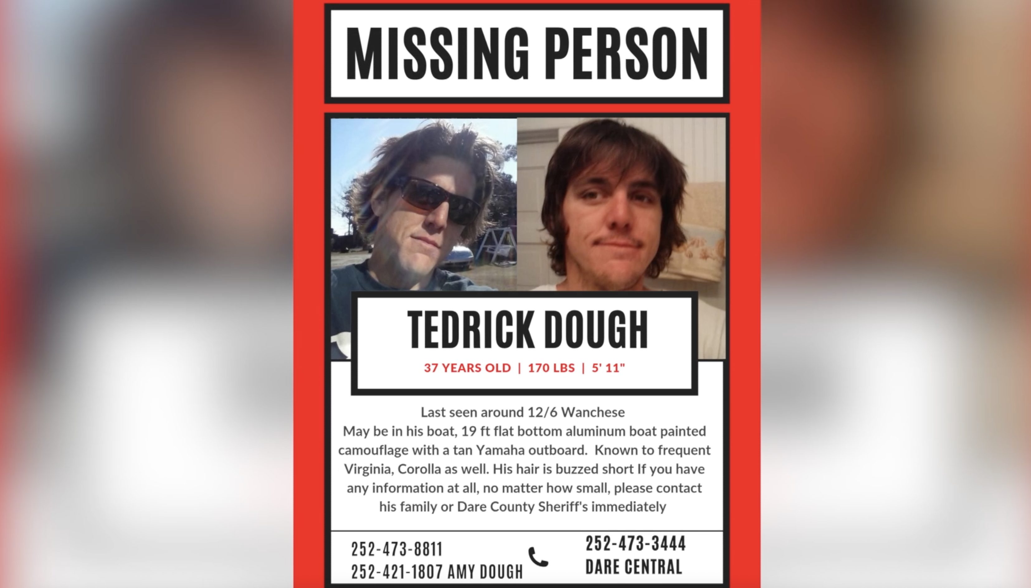 Missing Wanchese Man