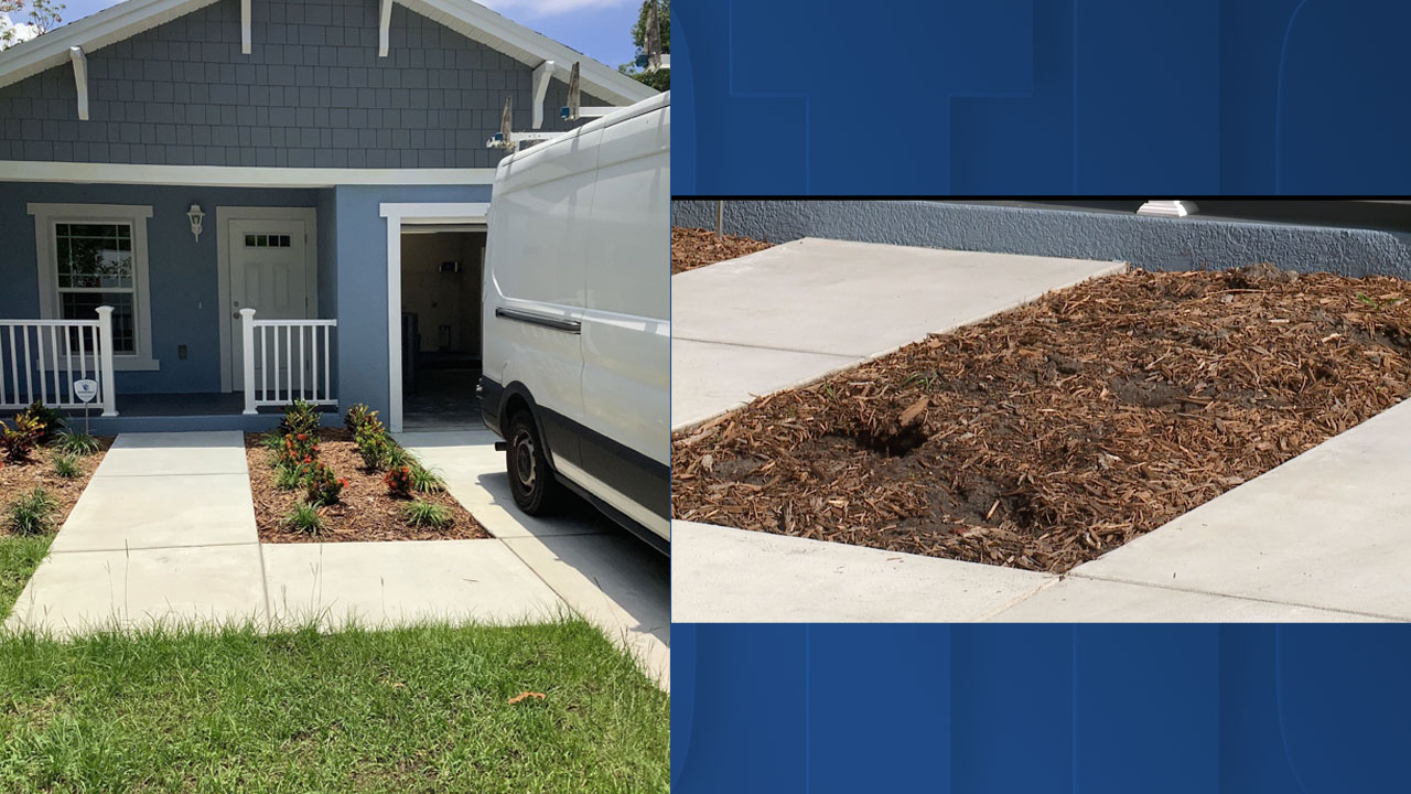 Thieves target plants at Habitat for Humanity home