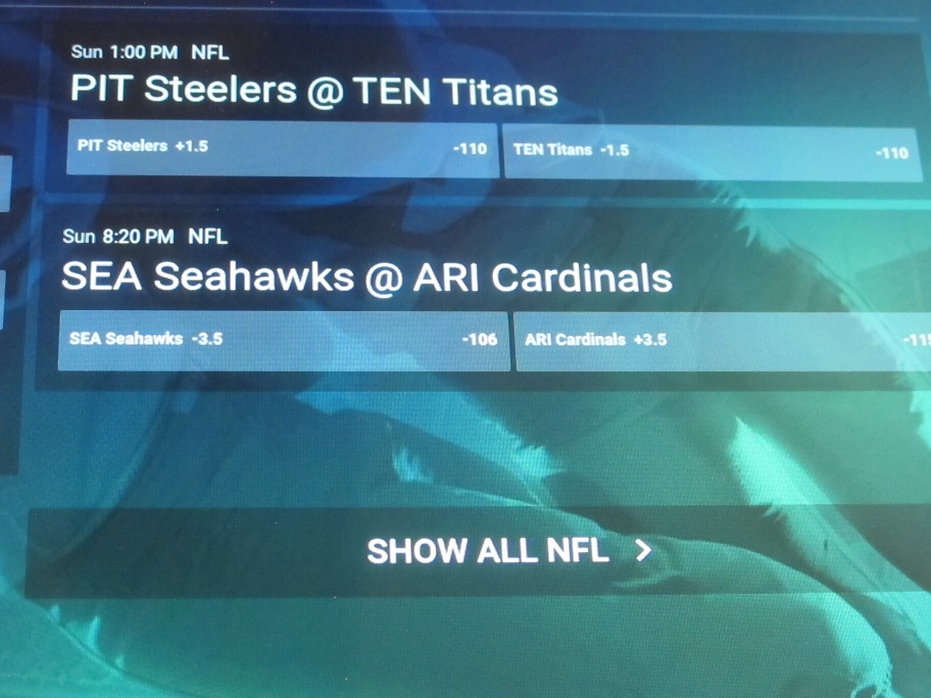 Sports betting generic