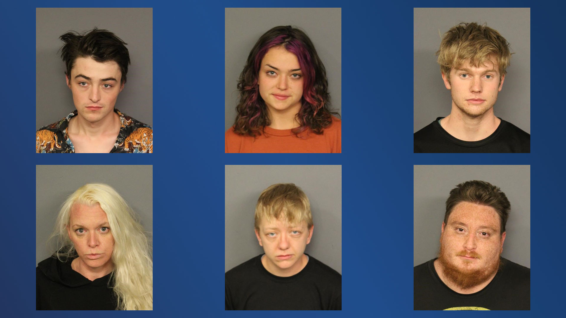 Arrestees for trespassing at DPD academy_Sept. 1 2020