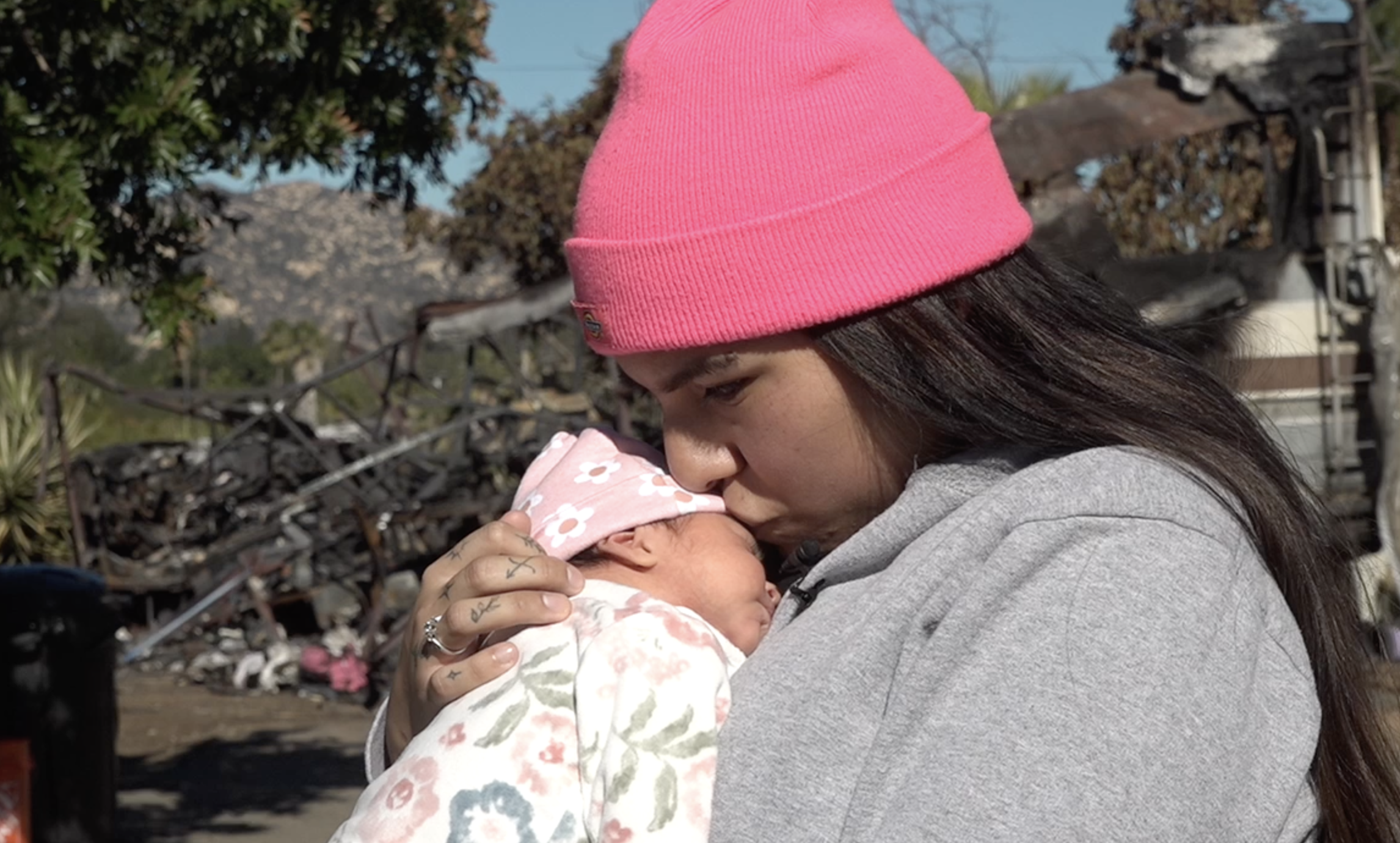 Mother, newborn escape mobile home fire, lose everything including hospital keepsakes