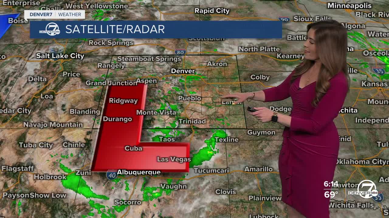 Rain/Snow Moving into Colorado Tonight