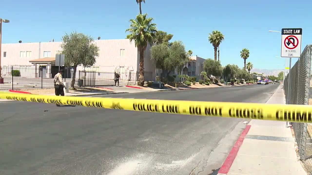 Las Vegas police investigating shooting in area of Clark High School