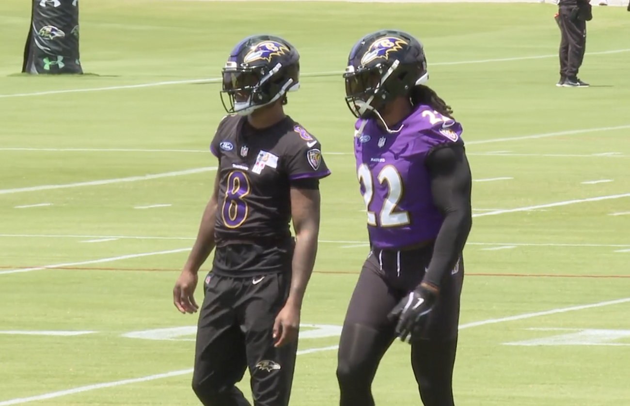 Lamar Jackson and Derrick Henry