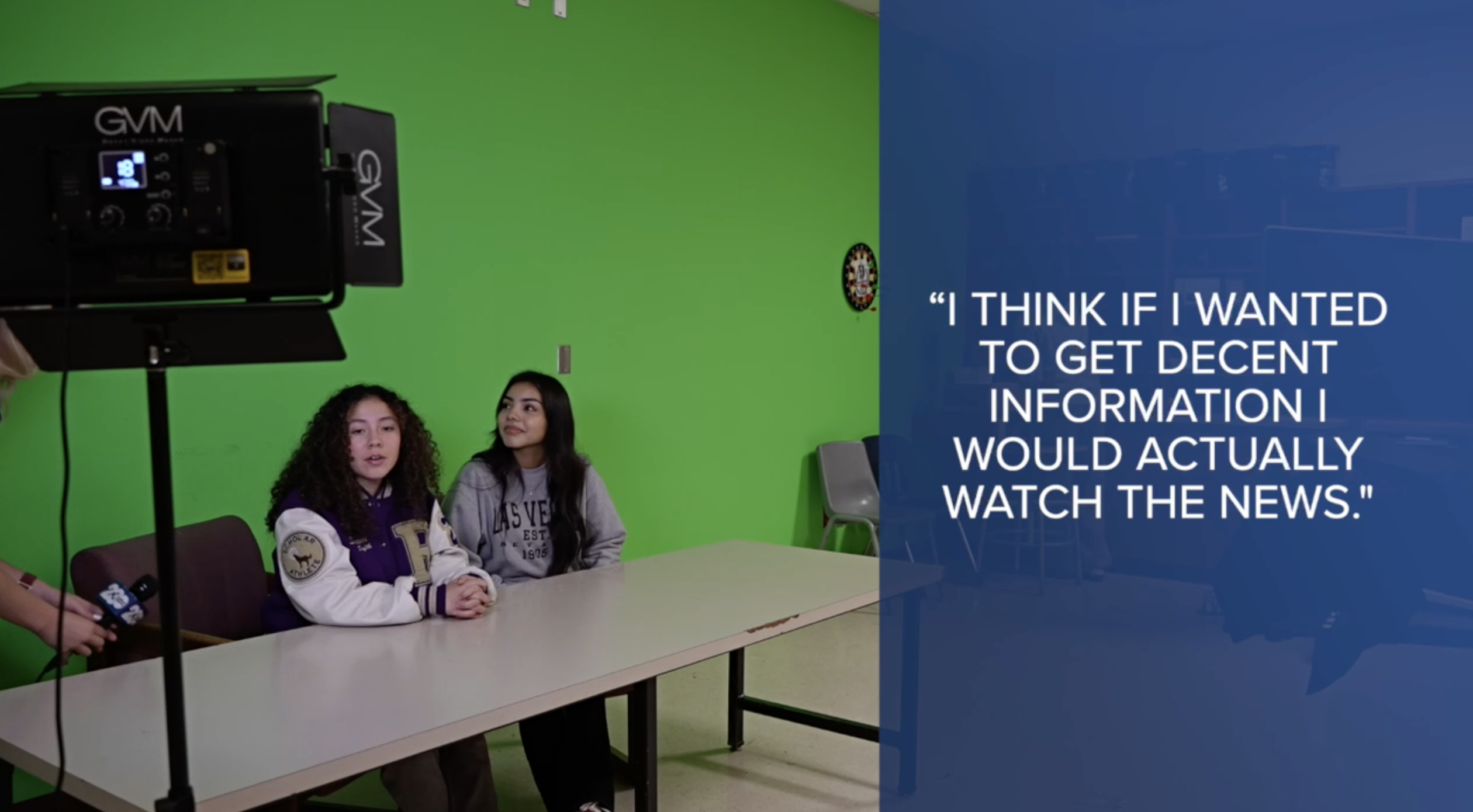 Quote from Giselle Flores, a senior at Ridgeview High School.