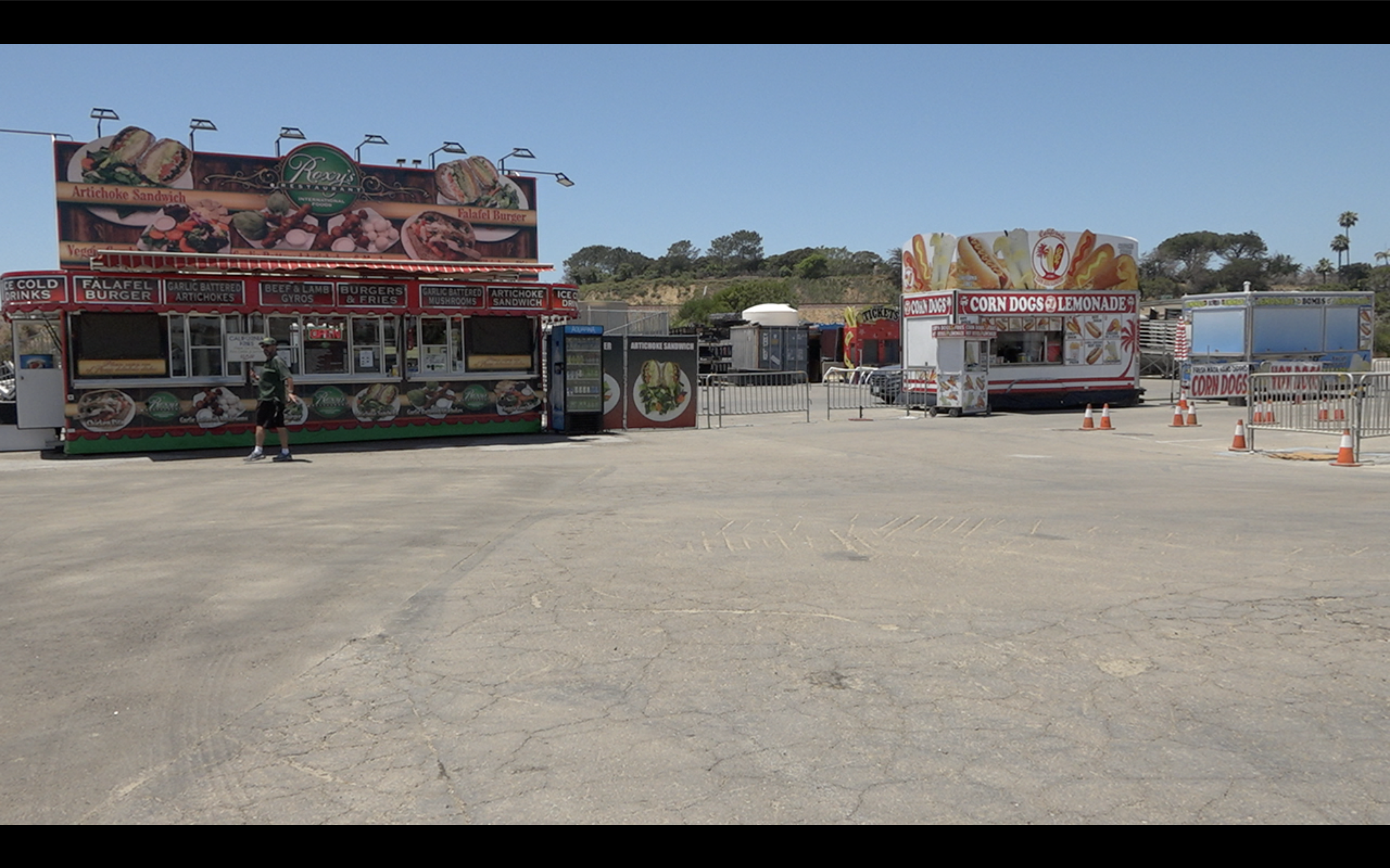 Vendors set up drive-thru at fairgrounds