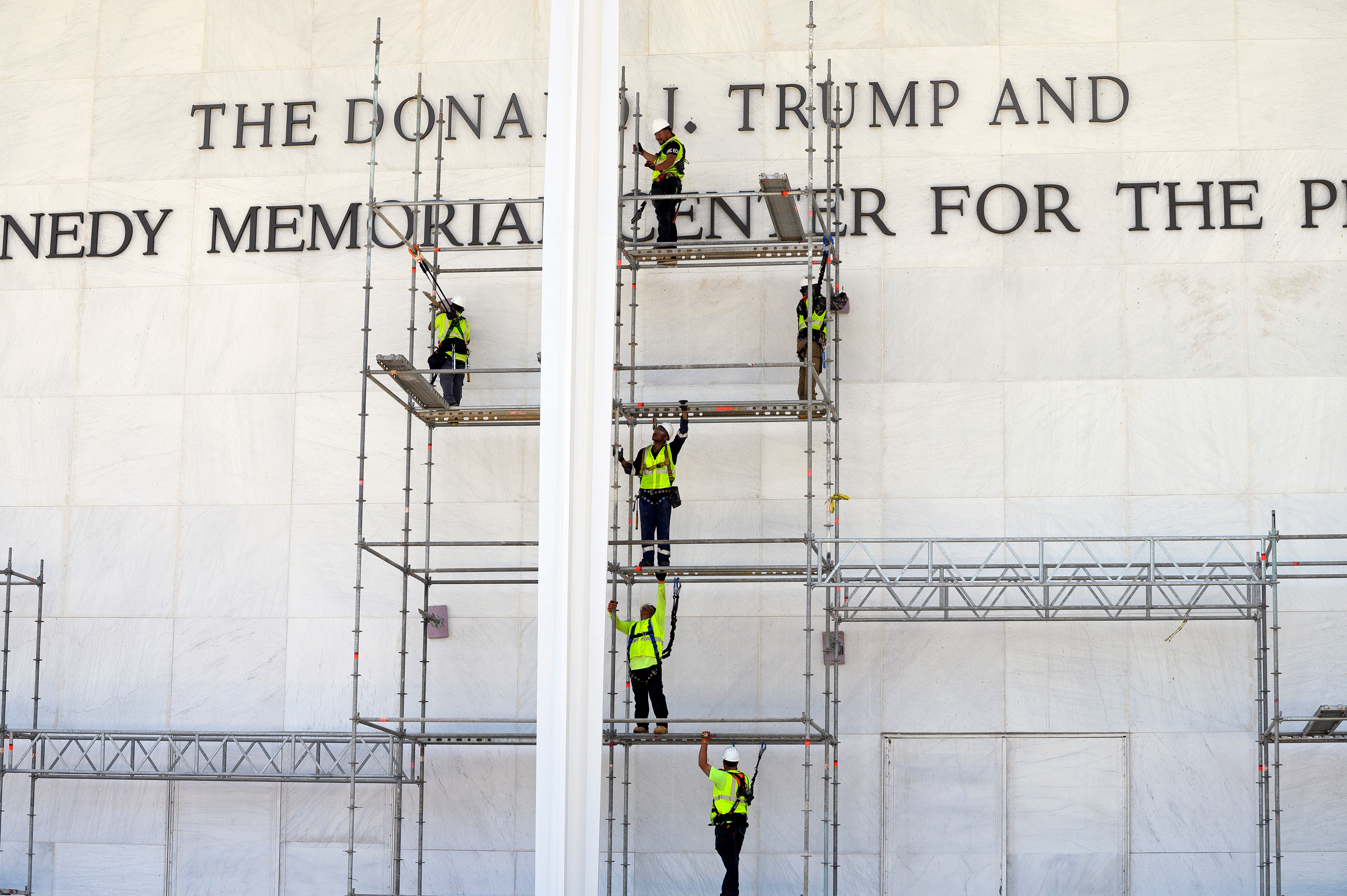 APTOPIX Trump Kennedy Center