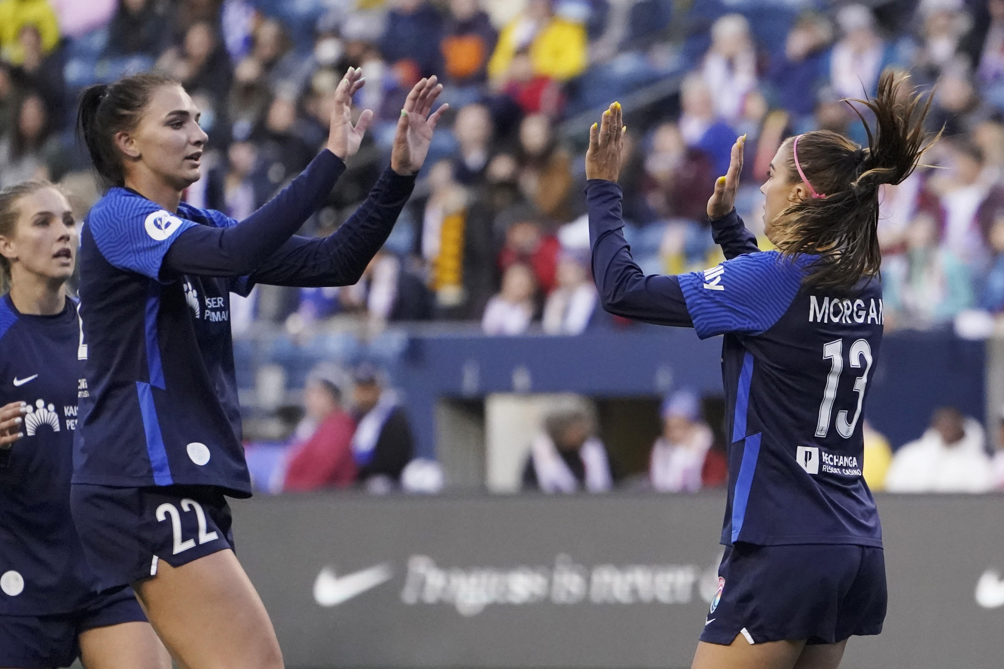 San Diego Wave Taylor Kornieck and Alex Morgan