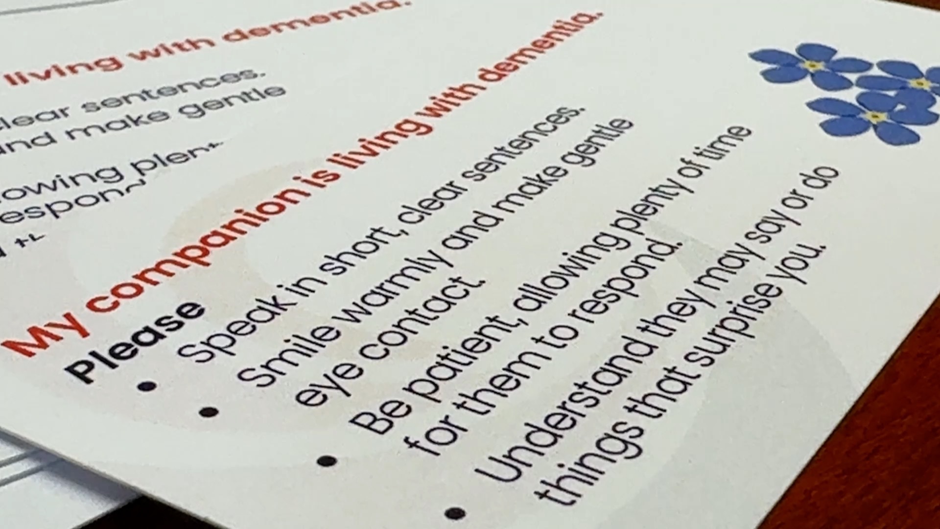 Caregiver Companion Card by Empath Health