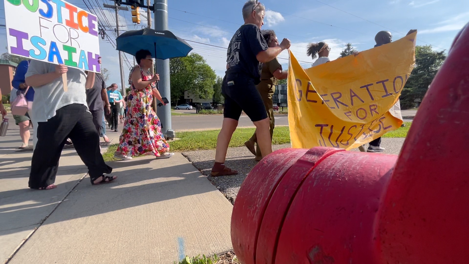 Justice for Isaiah Kirby March in East Lansing
