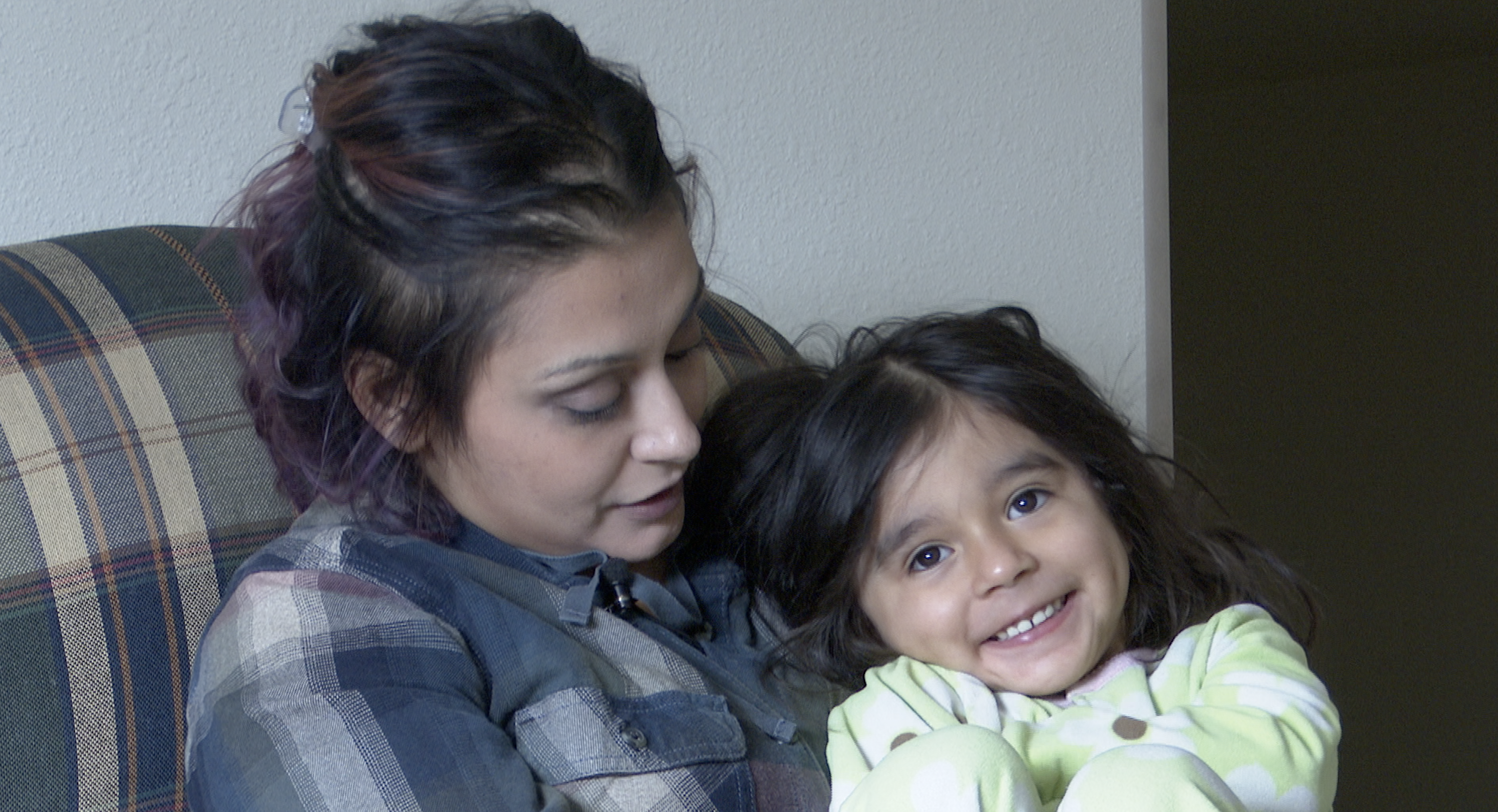 Tanisha Lang and 3-year-old daughter