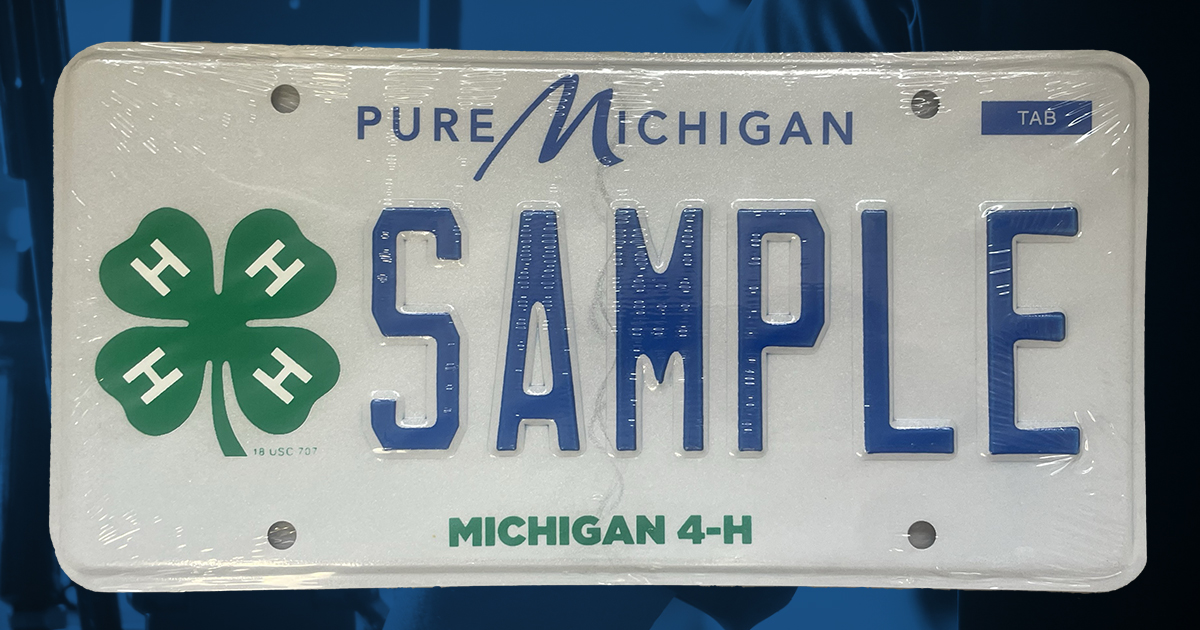 michigan 4H license plate.jpg