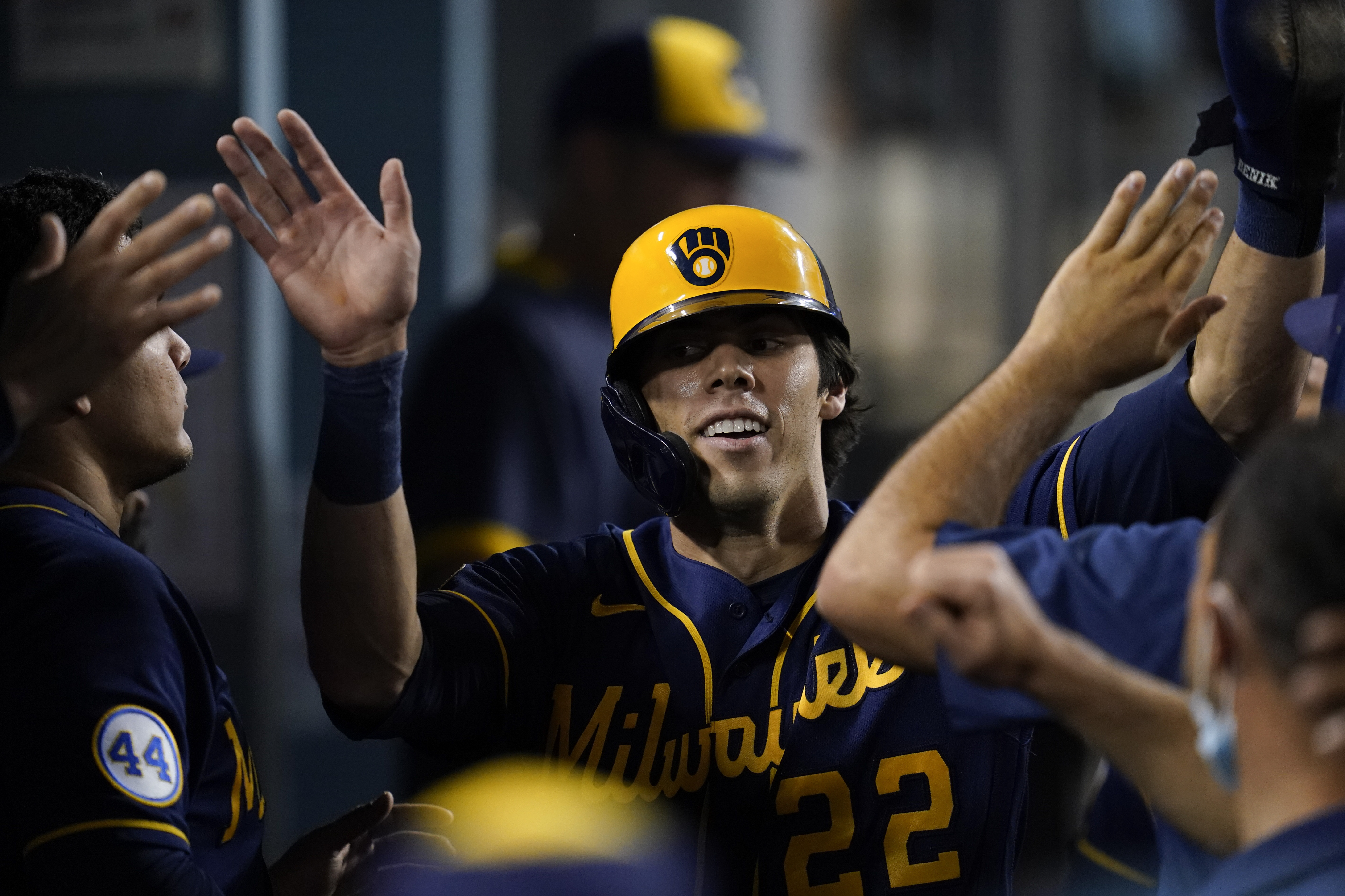 Brewers Dodgers Baseball