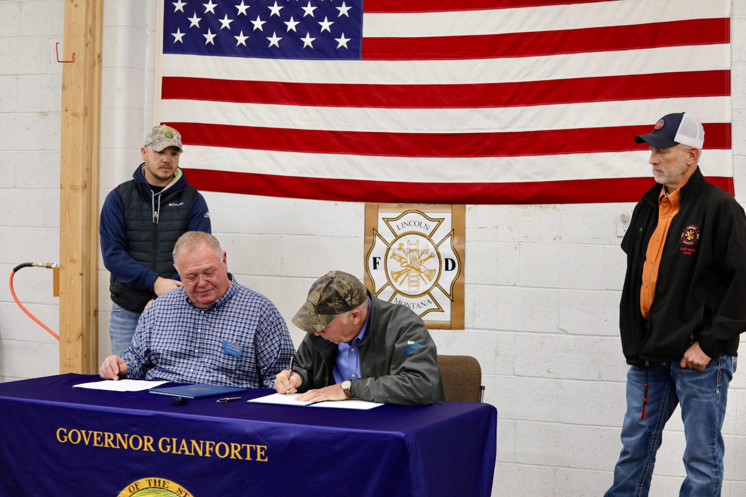 Gianforte Fire Signing 
