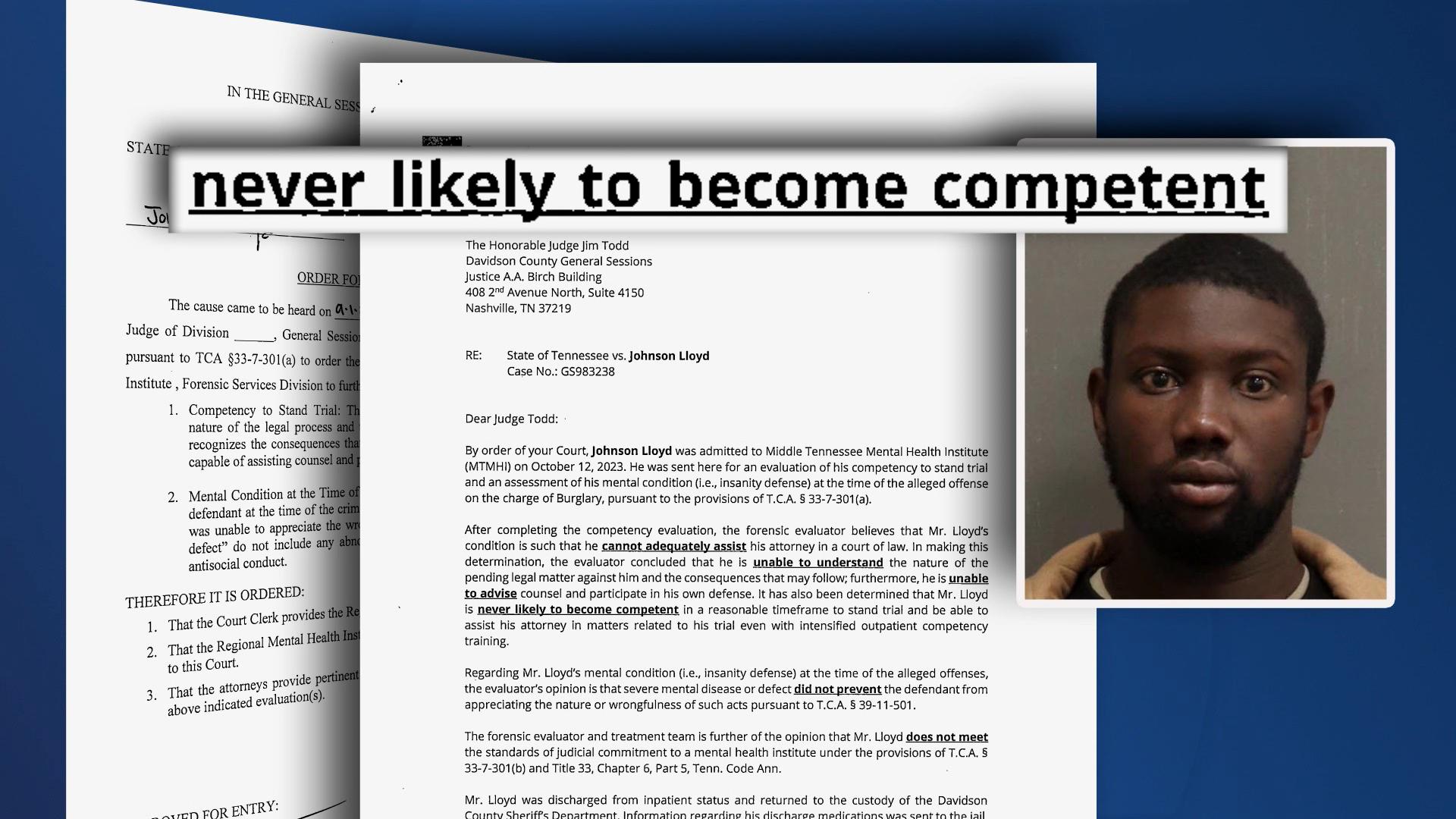 Johnson Lloyd never likely to become competent 